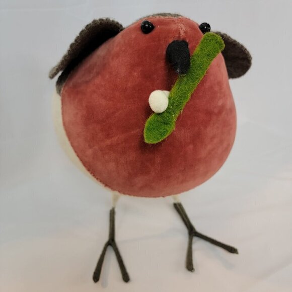 Large Mistletoe Standing Christmas Robin from Fiona Walker UK - Picture 2 of 10